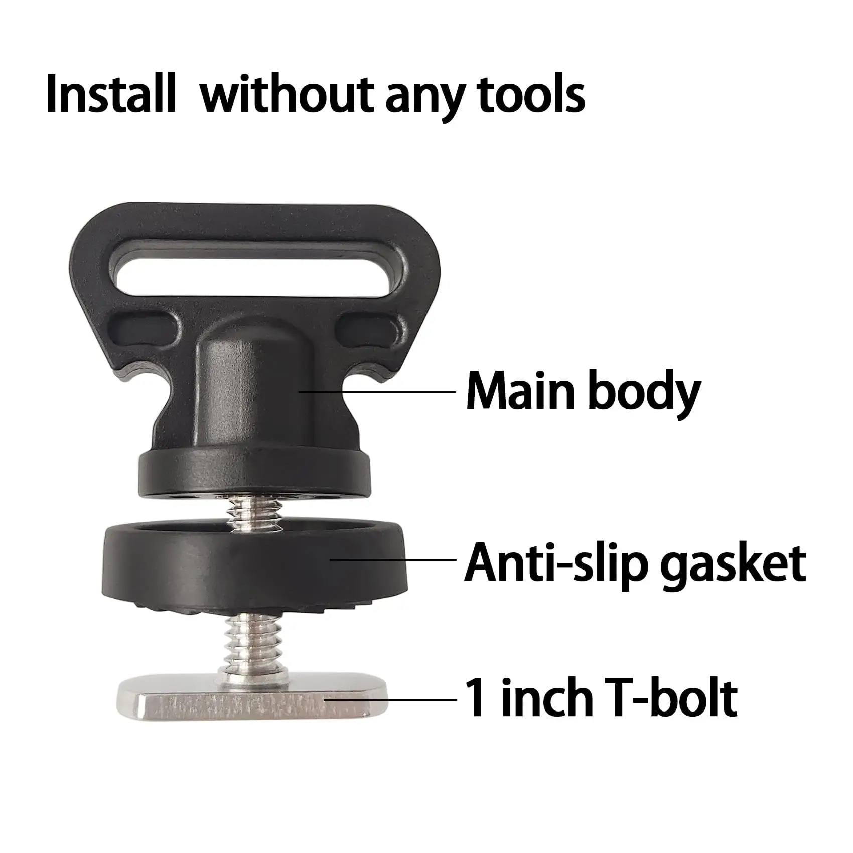 Fishing Kayak Crate - Kayak Track Tie Down Anchor Mount