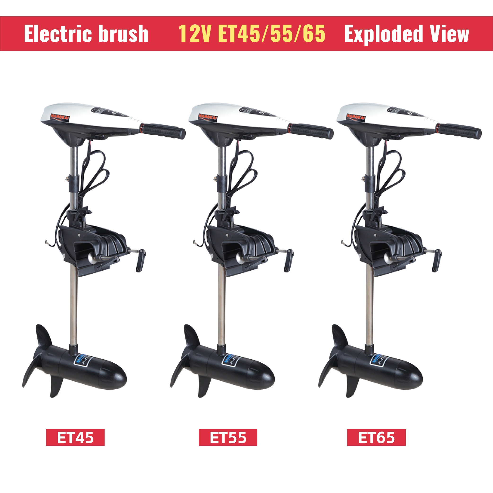 12V 600W 55LBS High Thrust Ele - Fishing Kayak Trolling Motor recension och pris