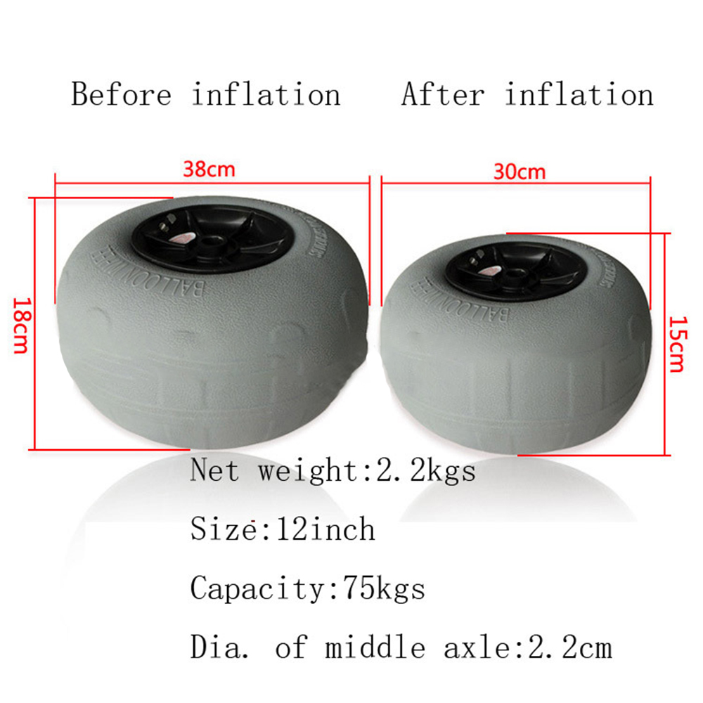 Inflatable Wide Wheel Canoe Bo - Fishing Kayak Cart recension och pris